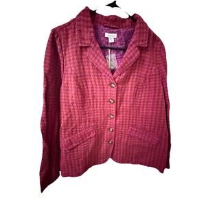NWT SUNDANCE Women’s Pink/Red Jacket Size PXL